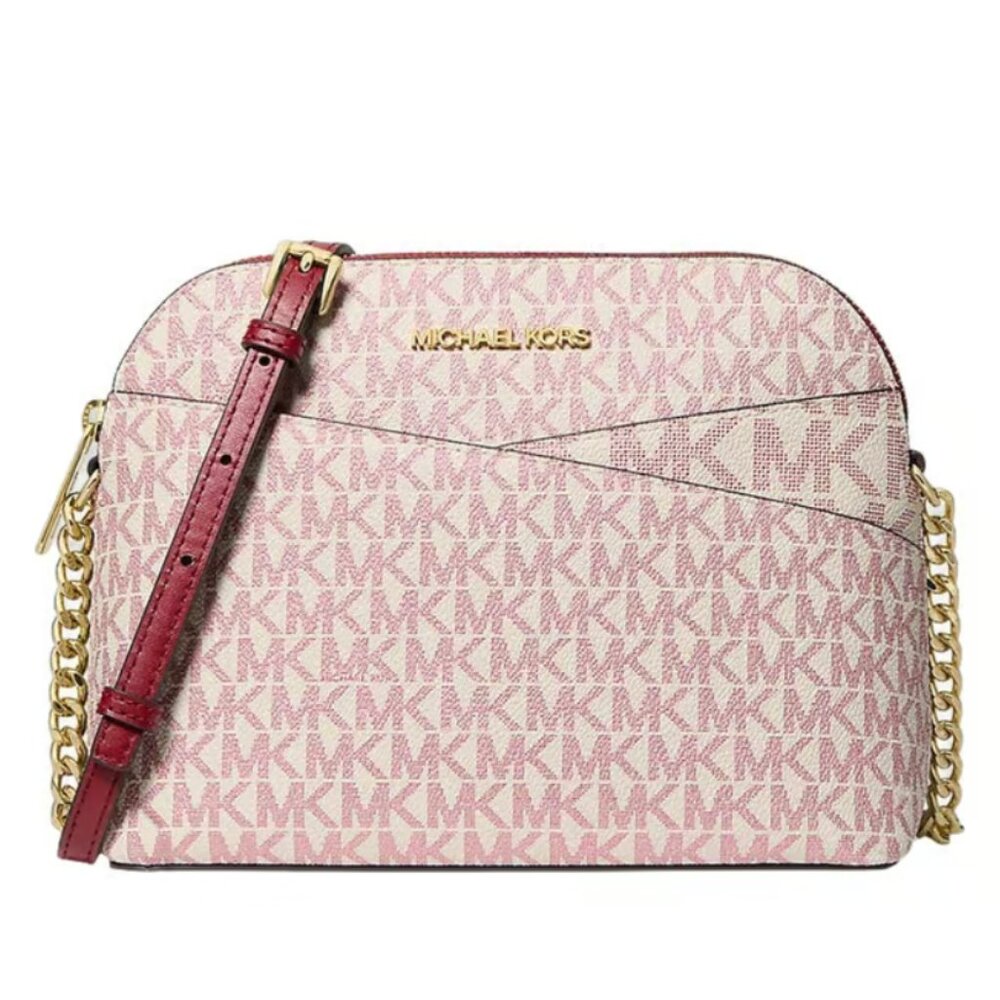 MICHAEL Michael Kors Multicolor Cherry Jet Set Travel Logo Dome Crossbody Bag OS